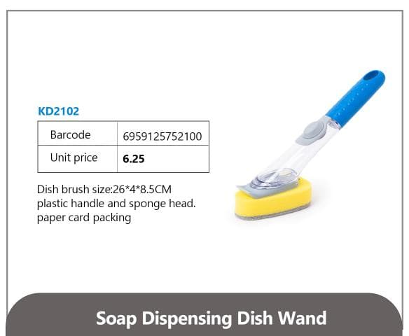 Soap Dispensing Dish Wand